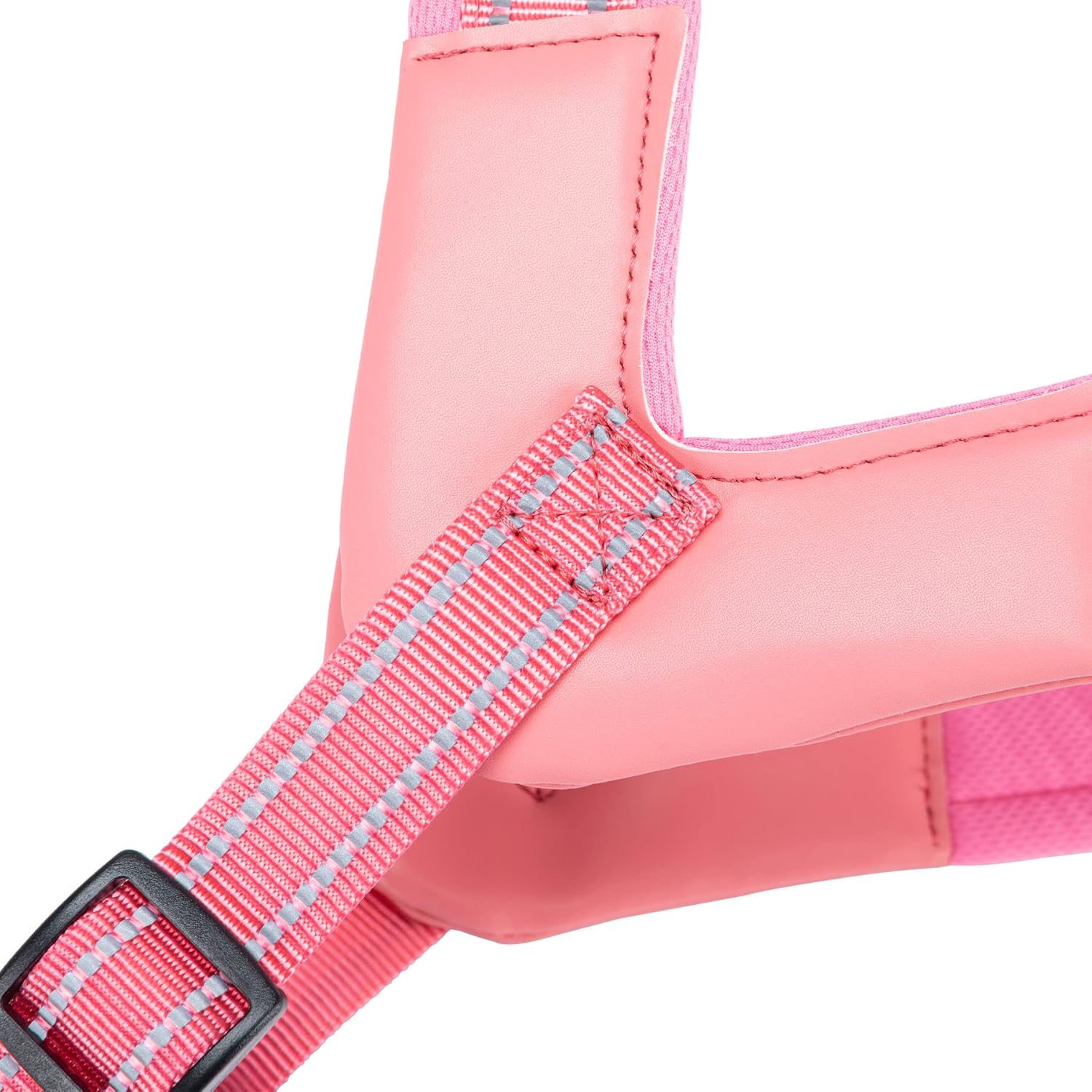EXCELLENT ELITE SPANKER No Pull Dog Harness Step-in Adjustable Reflective Vest Soft Padded Easy Pet Chest Strap with Leash Clips for Small Medium Large Dogs Walking Training(Pink-M)