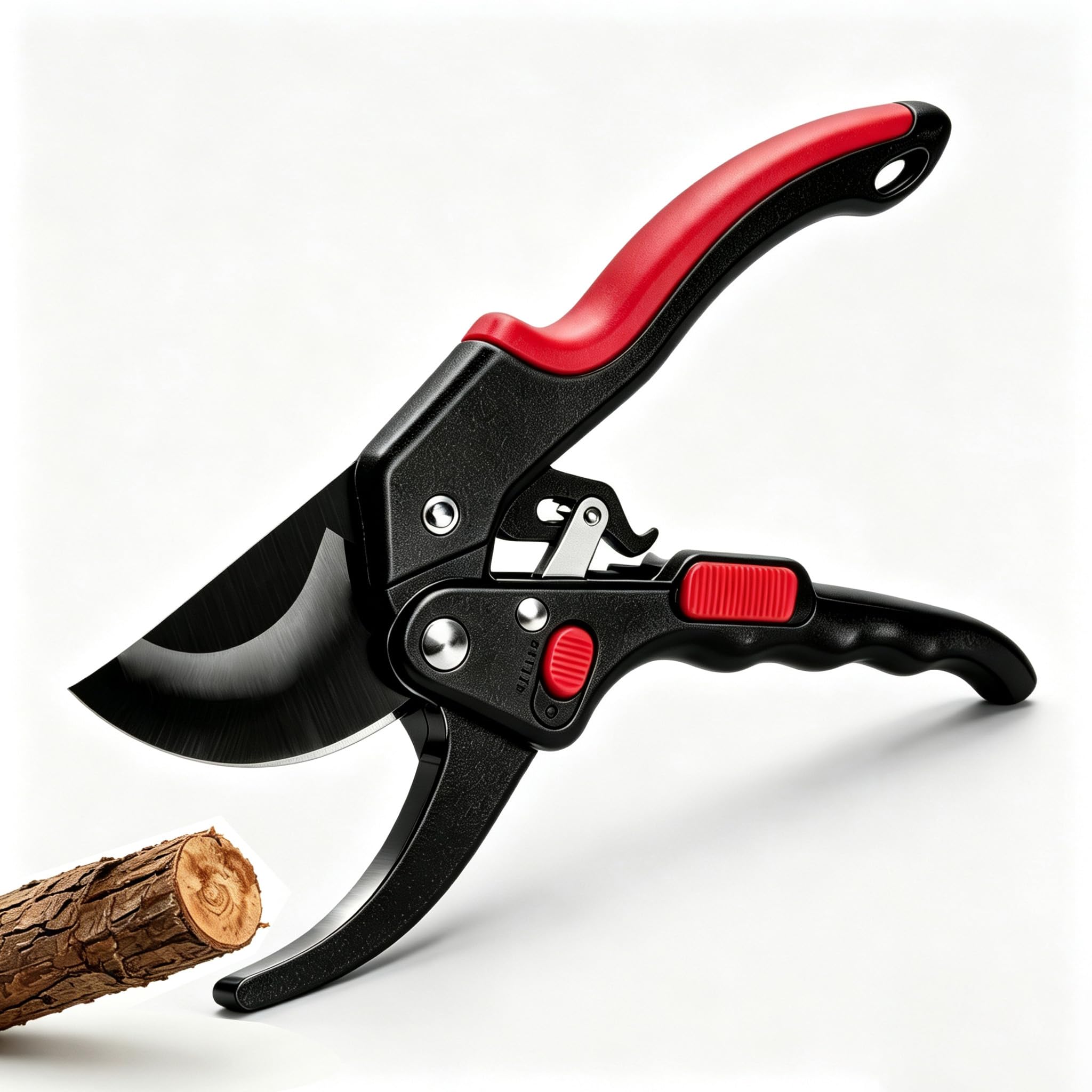 Bypass Garden Secateurs for Weak Hands, 5X Durabler China SK5 Carbon Steel Garden Scissors, Non-Slip PVC Coated Handles, Bypass Secateurs Heavy Duty, Clippers for Plant Hedge,Garden Tool