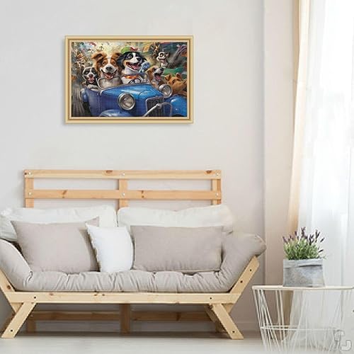 Miniatura 6 de Cute Dog Racing Jigsaw Puzzles 500 Pieces for Adults,Learning Educational Puzzles,Difficult and Challenge Families Toys with Mesh Storage Bag 2012210