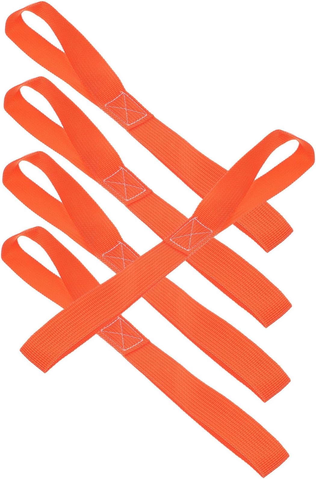 4Pcs Heavy Duty Tie Down Straps Loop Lashing Straps for Motorcycles Scooters Bikes Lawn Equipment with Anti-slip Texture Cargo Fastening Loops for Secure Transport Random Color