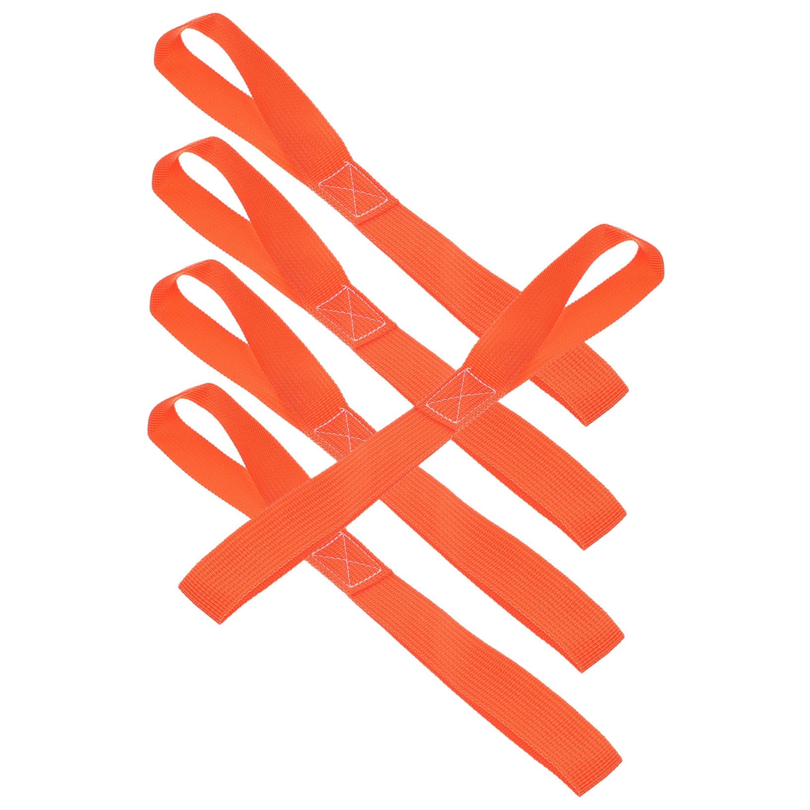 4Pcs Heavy Duty Tie Down Straps Loop Lashing Straps for Motorcycles Scooters Bikes Lawn Equipment with Anti-slip Texture Cargo Fastening Loops for Secure Transport Random Color