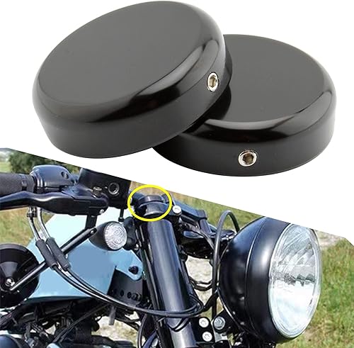 Miniatura 3 de Tapa de tuerca de vástago de horquilla superior negra para Harley-Davidson XL1200X 48 2016-2022