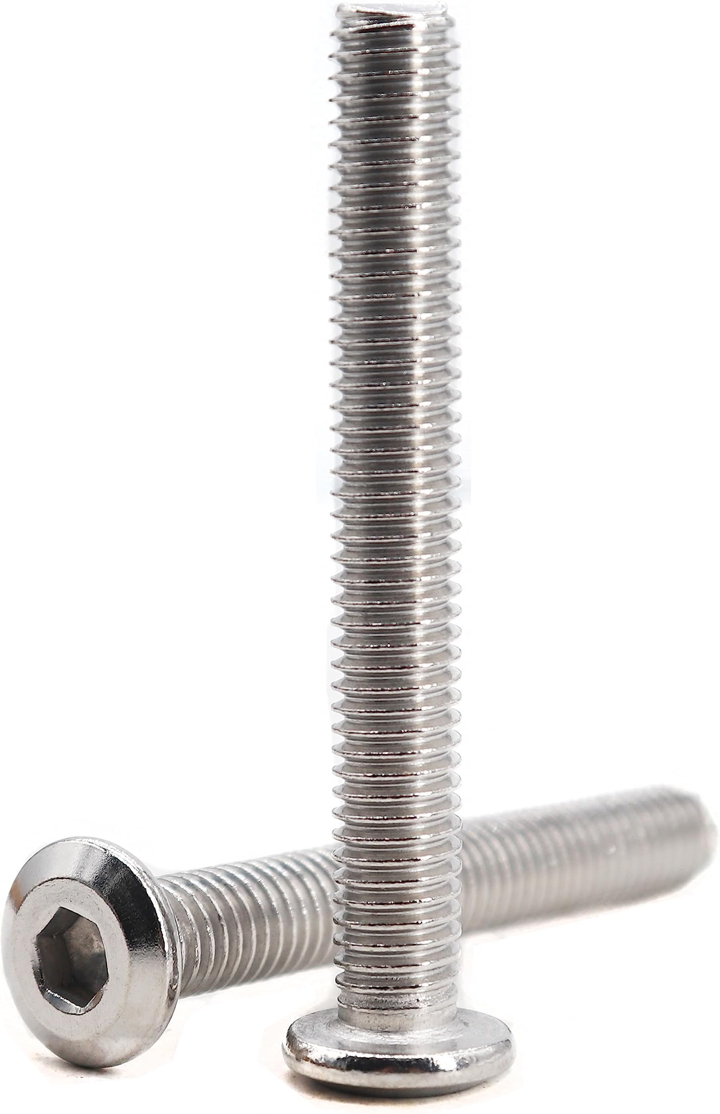 binifiMux 10pcs M8 x 65mm Rivet Countersunk Socket Cap Allen Head Bolts Screws Connecting for Furniture, 304 Stainless Steel