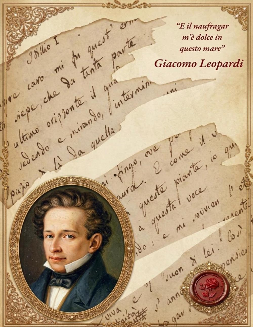 Quaderno Poetico Leopardi – Diario Letterario Vintage: Con Analisi delle Opere, Figure Retoriche e Spazio per Scrivere Pensieri e Poesie