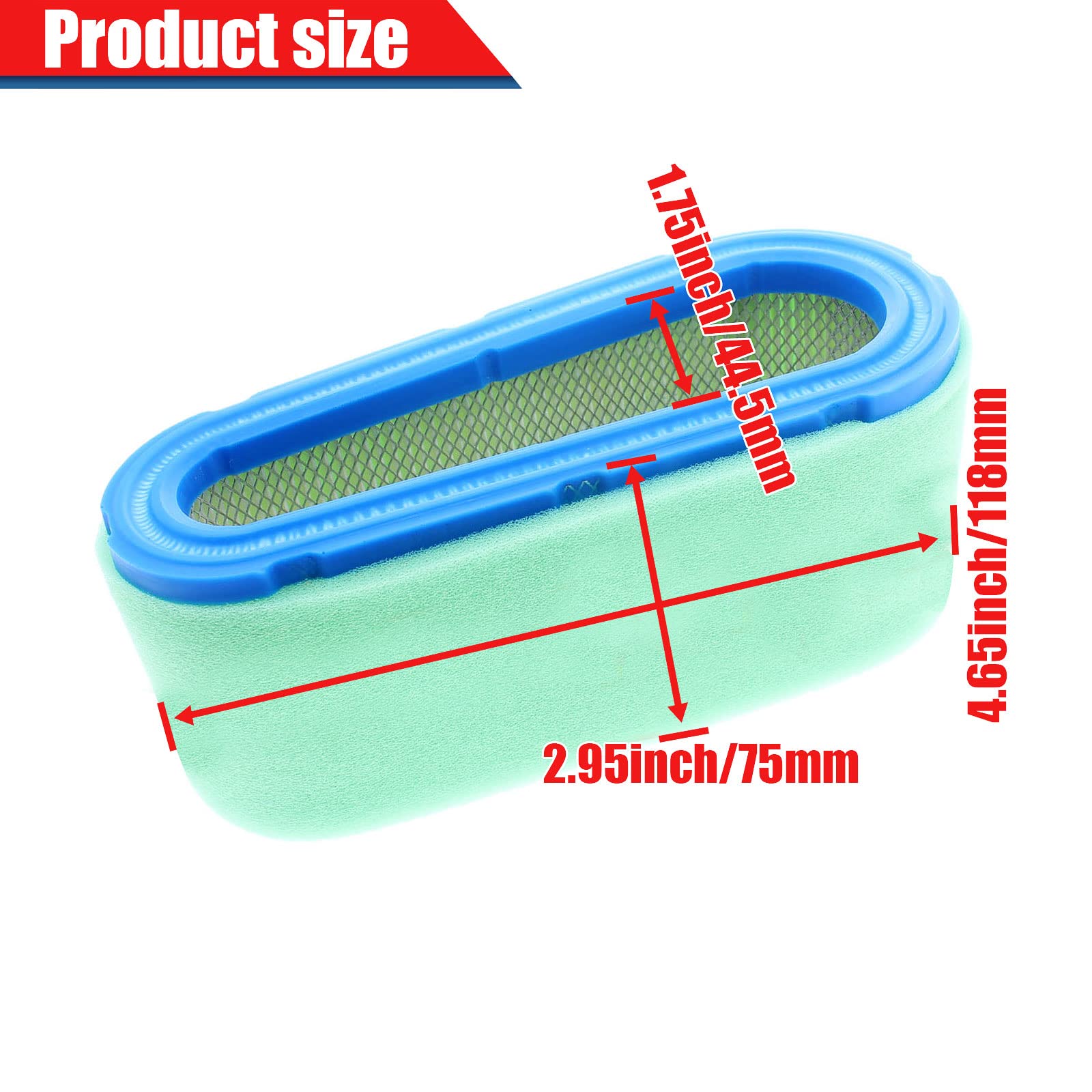 YOFMOO Carburetor Air Filter Compatible for Tecumseh 640330 640330A 640034 640034A 640072 640072A 640159 OV490EA OHV14 - Image 4