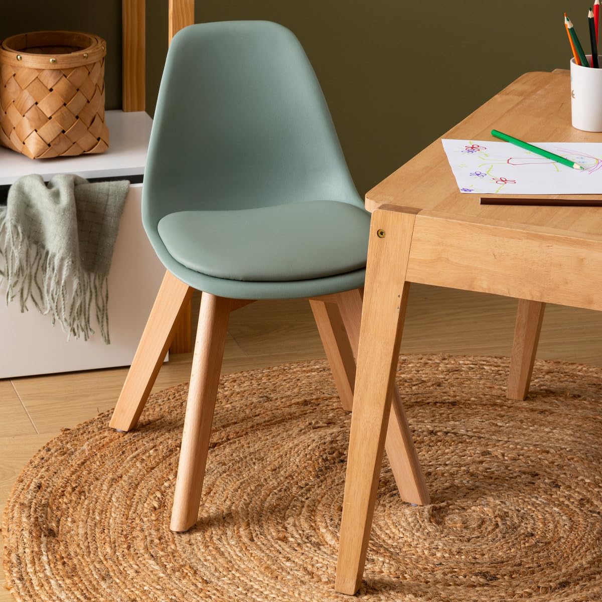 ATMOSPHERA CREATEUR D'INTERIEUR Krzesło Mini PP Berry Zielony