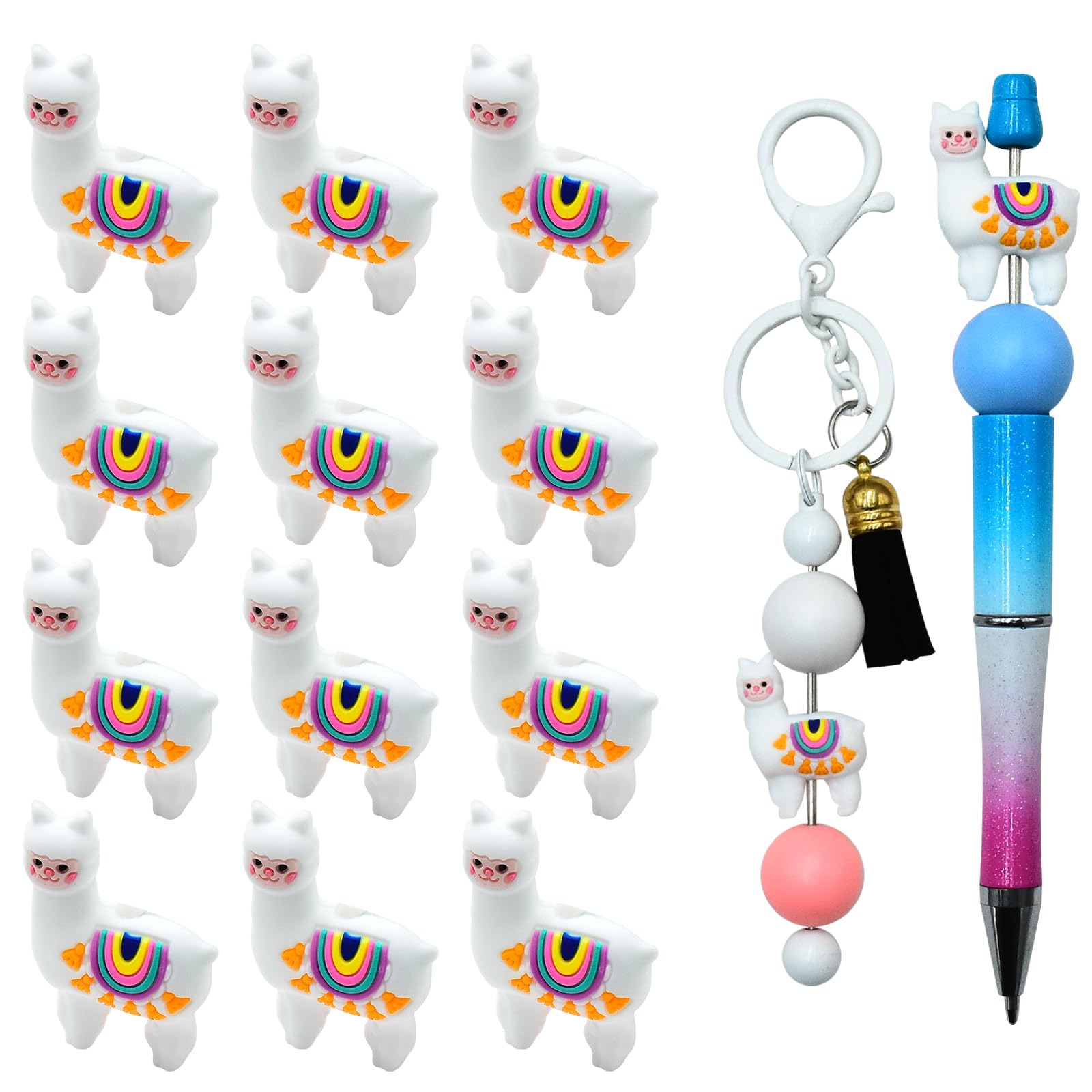 Perles focales en silicone pour stylo et customisation d'accessoires de bureau au quotidien