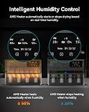 SUNLU AMS Heater per Bambu Lab AMS Gen 1, Kit di Upgrade Essiccatore Rapido 4 Bobine, Stampa ed Essiccazione Simultanea, Riscaldamento 70°C in 20 Min con Doppia Ventilazione e Protezione Tripla​​ - 8