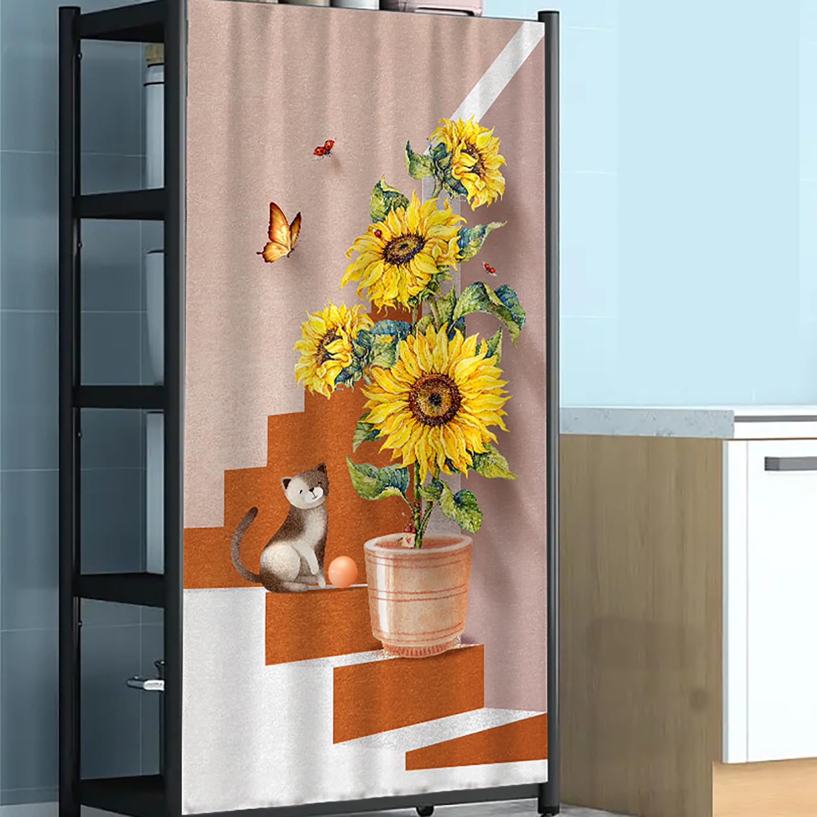 RobustWeg Kitchen Curtains,cupboard Curtain Kitchen,Short Curtains,easy To Install And Slide,easy To Clean,good Air Permeability,protects Your Privacy,for Your Study Room/bedroom/living Room/balcony