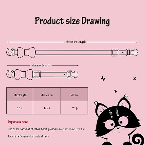 Miniatura 3 de Collar de pajarita de perlas trenzadas para mascotas, estilo vintage, para gato, perro, ajustable, antiasfixia, seguridad para gatos (verde)