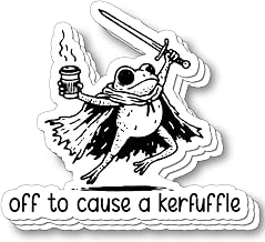(3Pcs) Off to Cause A Kerfuffle Sticker Funny Sarcastic Mischievous Quote Snarky Gift for Friends Coworkers Decal for Laptop Water Bottle Kindle 3 Inch
