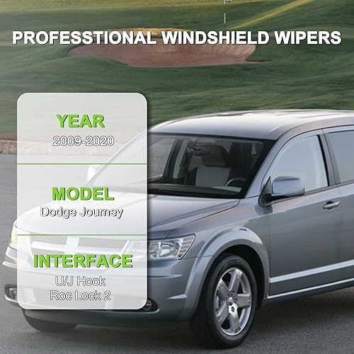 Vista 42 de PARRATI® - Limpiaparabrisas de repuesto y alto rendimiento con escobillas para parte trasera, para Dodge Durango y Jeep Grand Cherokee 2011-2023