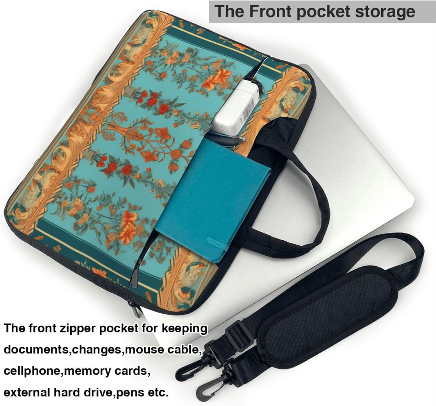 Bohemian Laptop Case, 15.6 inch Laptop Sleeve Durable Computer Carrying Case for Men Women