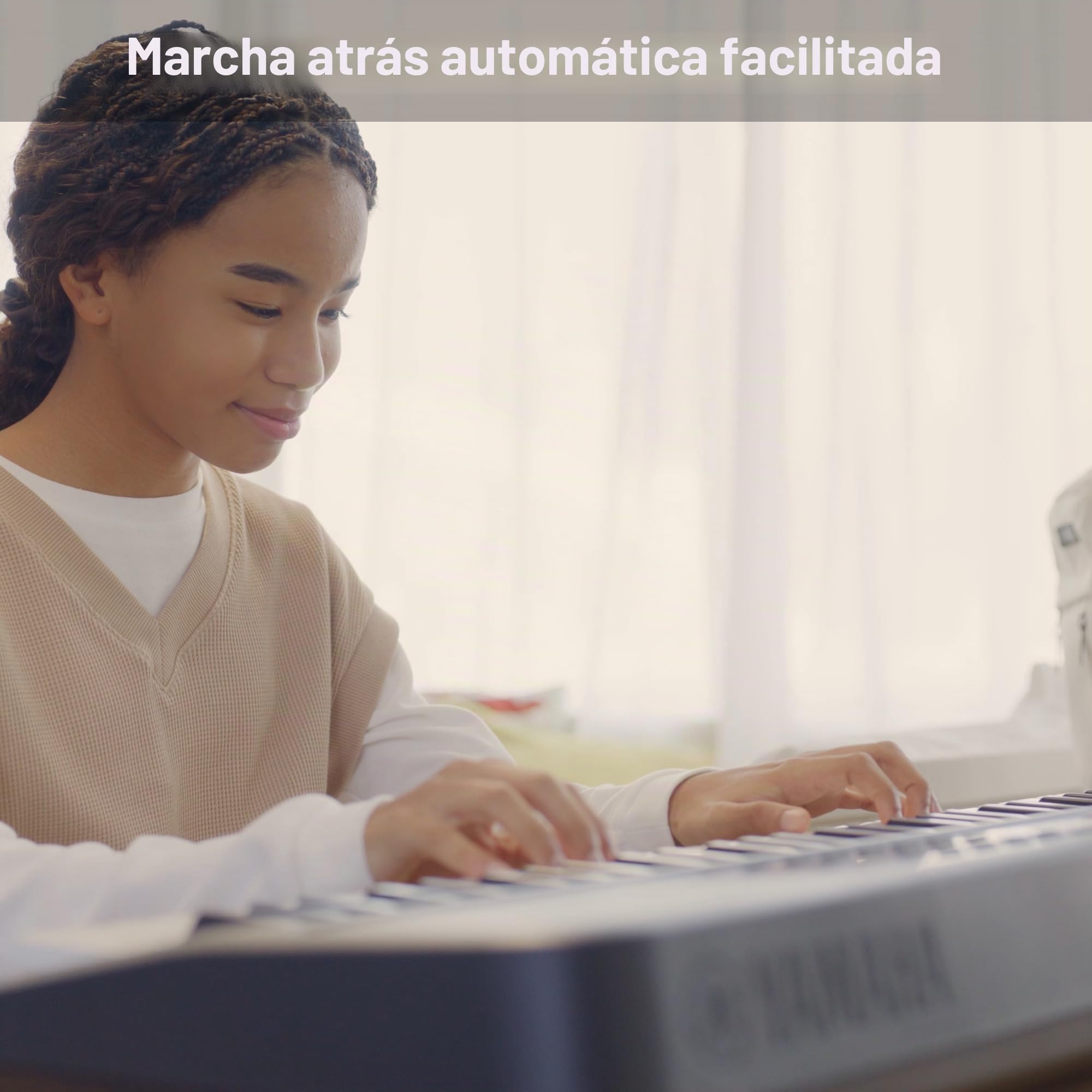 Yamaha PSR-E383 Teclado portátil para principiantes, 650 voces de instrumentos auténticos y teclas sensibles al tacto con polifonía de 48 notas, incluye 2 lecciones en línea con un profesor de escuela