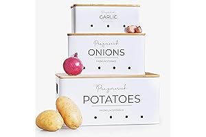 Onion Potato Garlic Storage Canisters