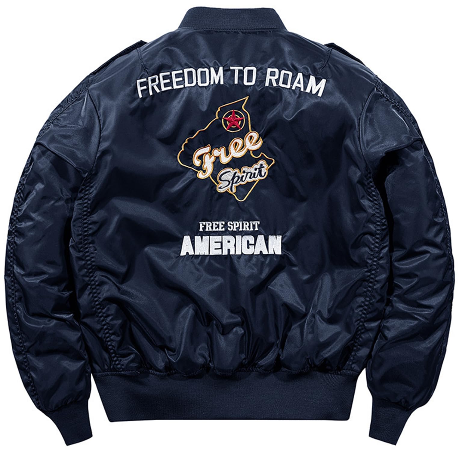 TangDao Chaqueta aviador de Hombre Con Cuello Alto Chaqueta Bomber de Entretiempo Cortavientos Chaqueta de Invierno deportiva