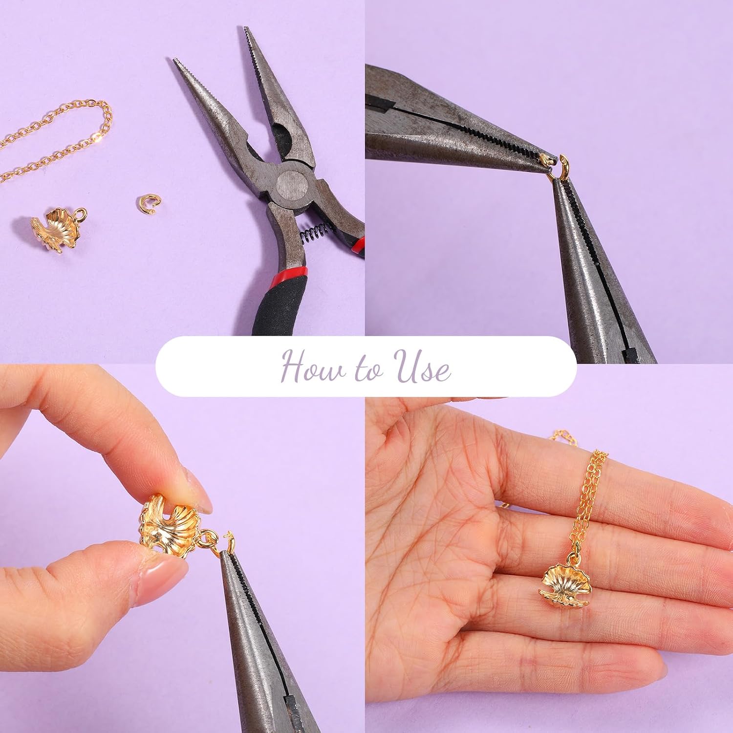 JIEYAO 60Pcs Locking Jump Rings for Jewelry Making, Gold Silver Heavy Duty Lock Jump Rings OD 5.5mm ID 3mm Round Split Jump Rings O Ring Connector for Key Chains Necklace Bracelet Earrings