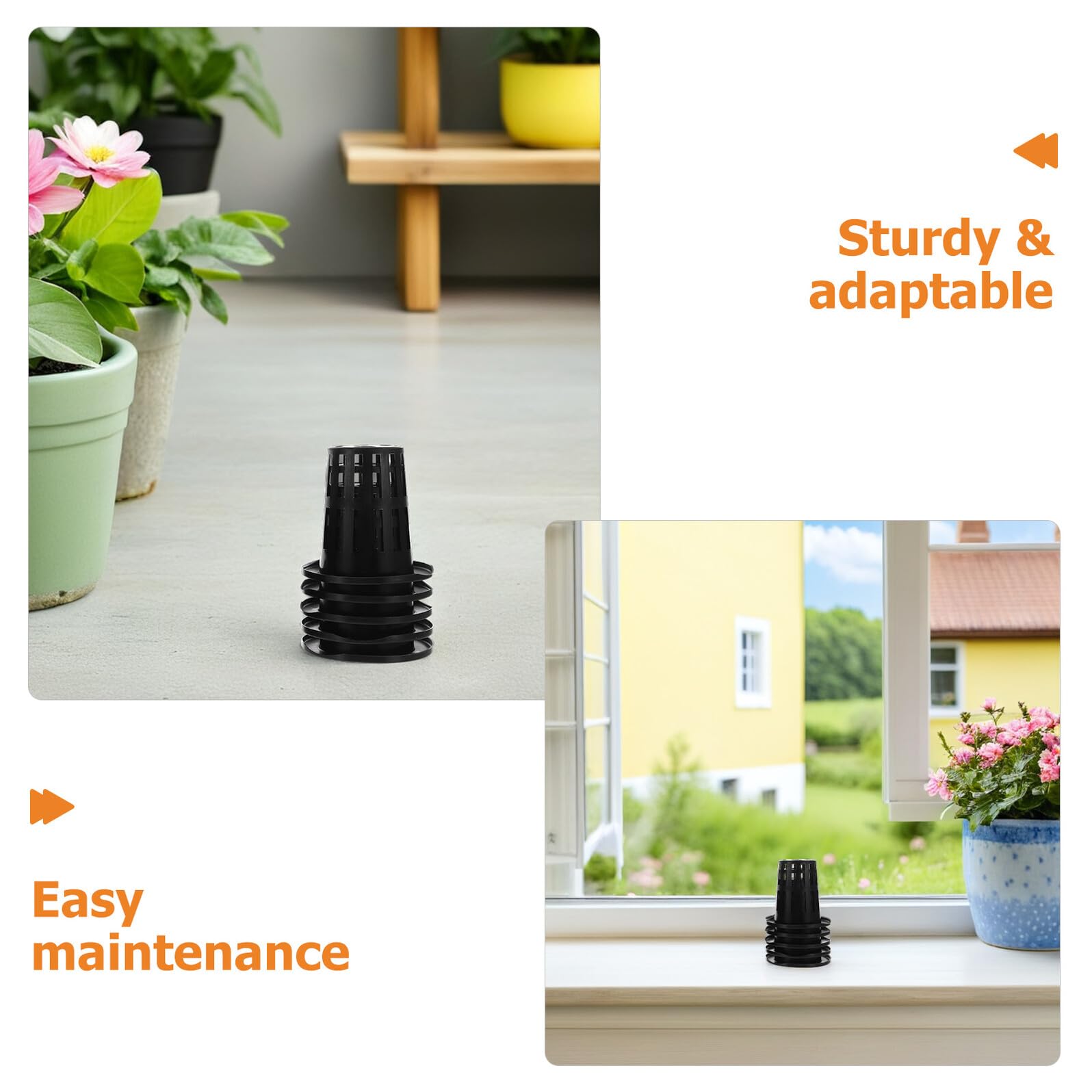 TOYANDONA Panier de Culture Hydroponique Noir 100 Pcs Pots en Filet Plastique 50 pour Plantation de Légumes en Hydroponie sur Balcon et Jardin Aquaponique