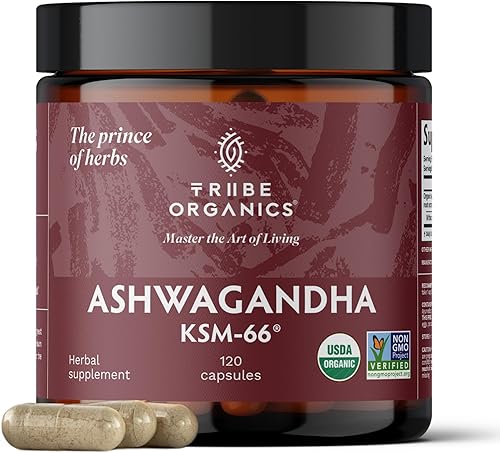 Miniatura 2 de TRIBE ORGANICS Balance Duo - KSM-66 Ashwagandha 120ct + Turmeric Curcumina C3 Complejo 120ct