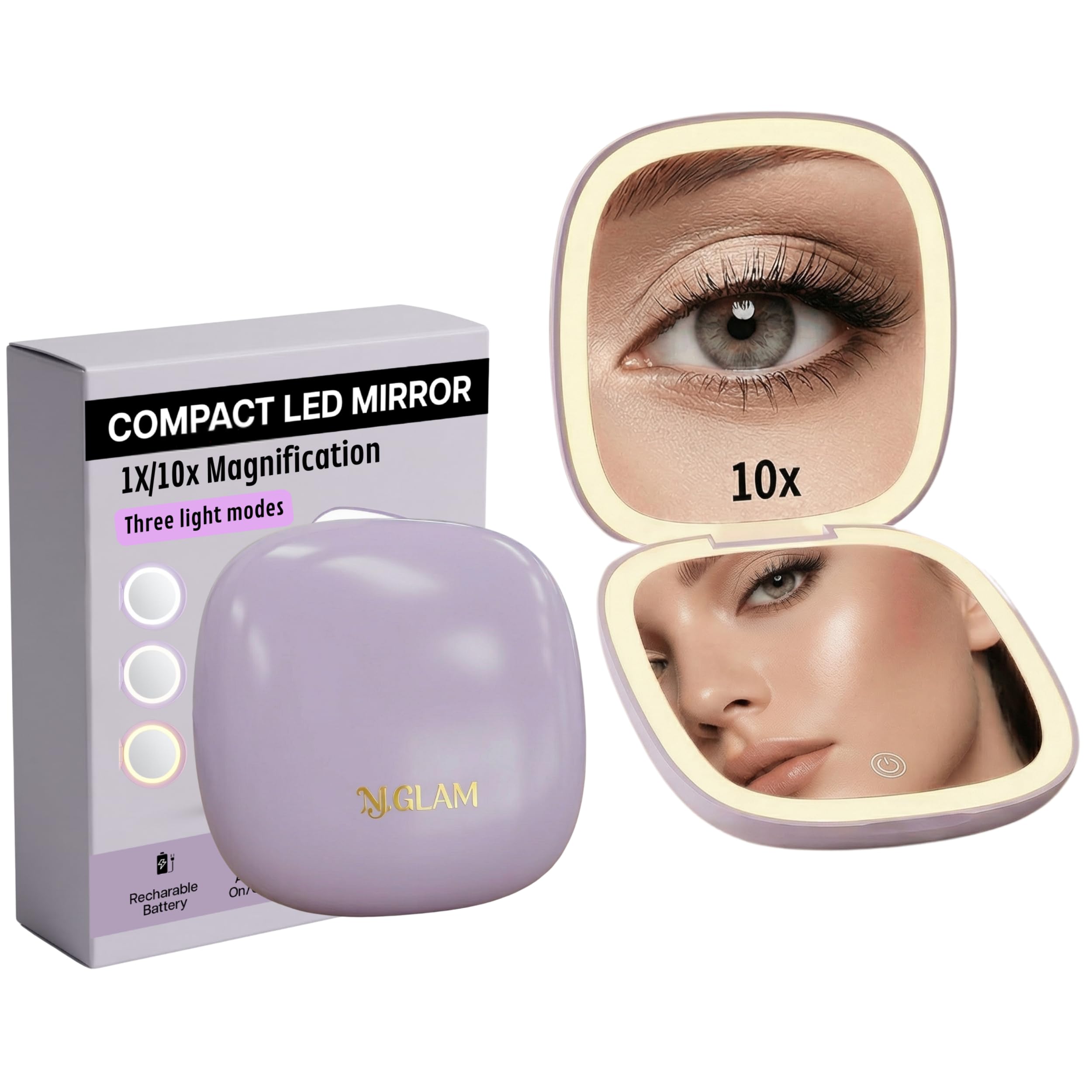 Lavender Lighted Mirror