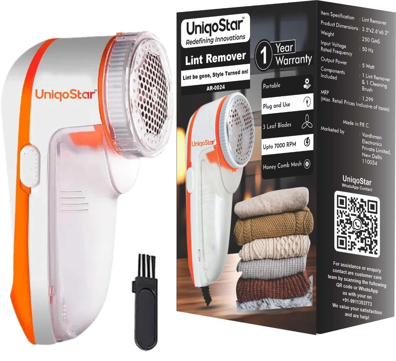 Lint Remover Clothes I Fabric Shaver Woolen Clothes I Lint Shaver Sweaters, Blankets &Jackets I Dust, Hair & Dirt Remover of Carpet & Curtains I Burr, Bubble & Pill Remover I RUA/Ruya Remover I