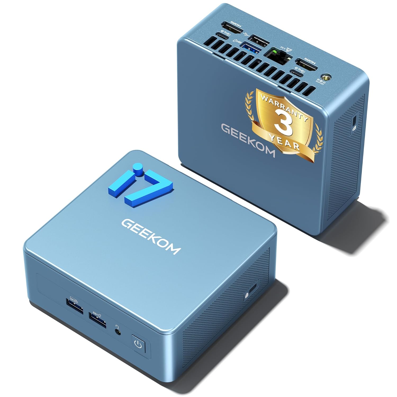 GEEKOM Mini PC IT12(3-Year Quality Support),12th Gen Intel i7-1280P NUC12 Mini Computers,32GB RAM/1TB NVMe PCIe Gen 4 SSD Windows 11 Pro Desktop PC,USB 4.0/2.5G LAN/8K,for Business|Office|Home