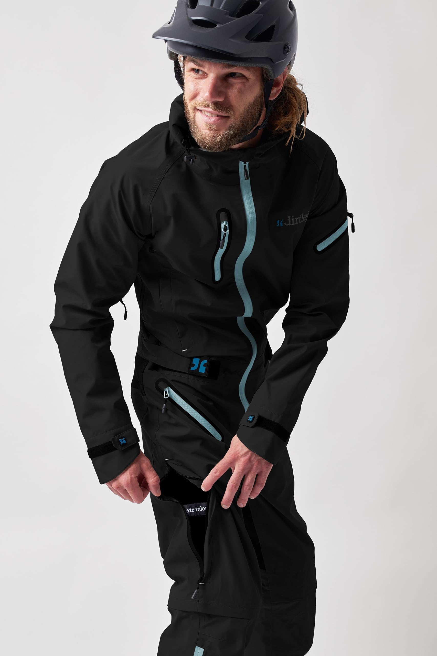 dirtsuit core edition blacklabel Matschoverall für Mountainbiker Herren, zip-off-Hose Größe (XXL)