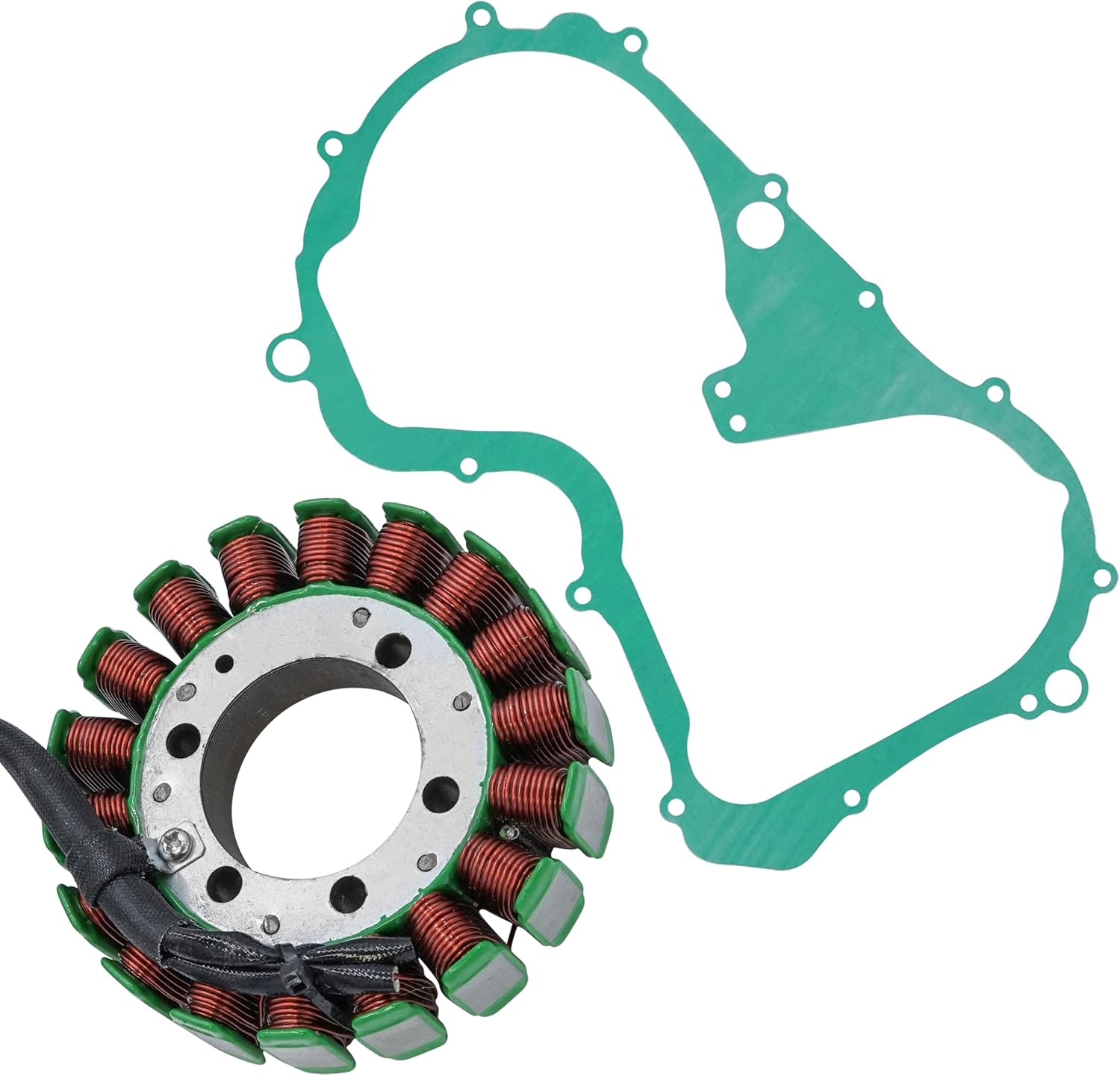 Caltric Stator and Gasket Compatible With Suzuki LTF300F King Quad 300 4Wd 1999 2000 2001 2002
