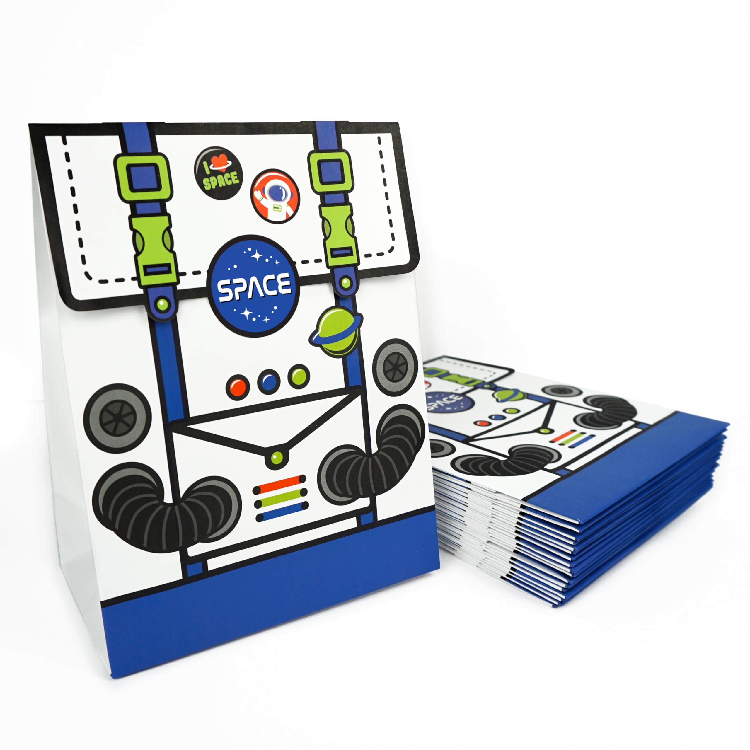 Ready Confetti 18 pk Outer Space Party Favors Bags for Astronaut Party Decorations, Galaxy Party Favors or Astronaut Birthday Decorations