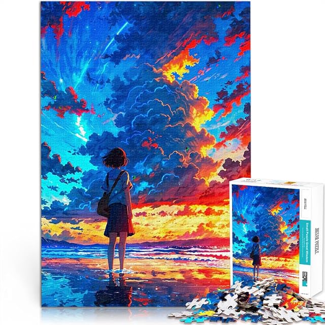 Hermosa Puesta de Sol Rompecabezas de 1000 Piezas para Adolescentes Matar el Tiempo en Vacaciones en casa…
