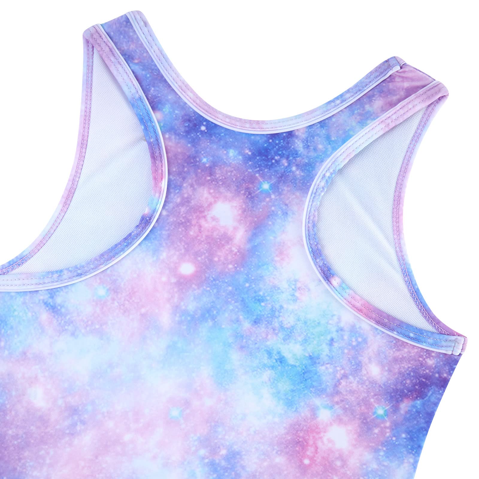 ALISISTER Traje de baño de 3 piezas para niñas, conjunto de tankini de secado rápido con falda de playa, bikini de 6 a 13 años