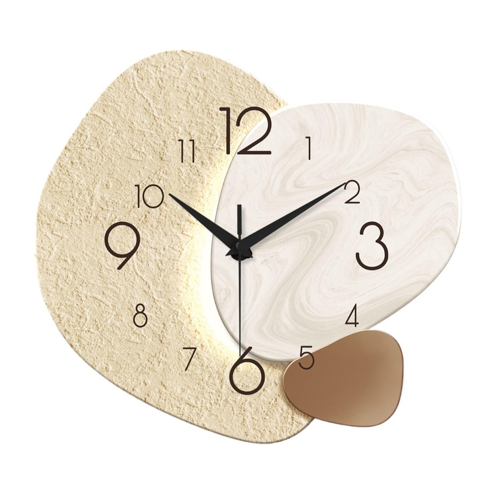 Horloge murale décoration fond canapé pour un salon moderne et chaleureux