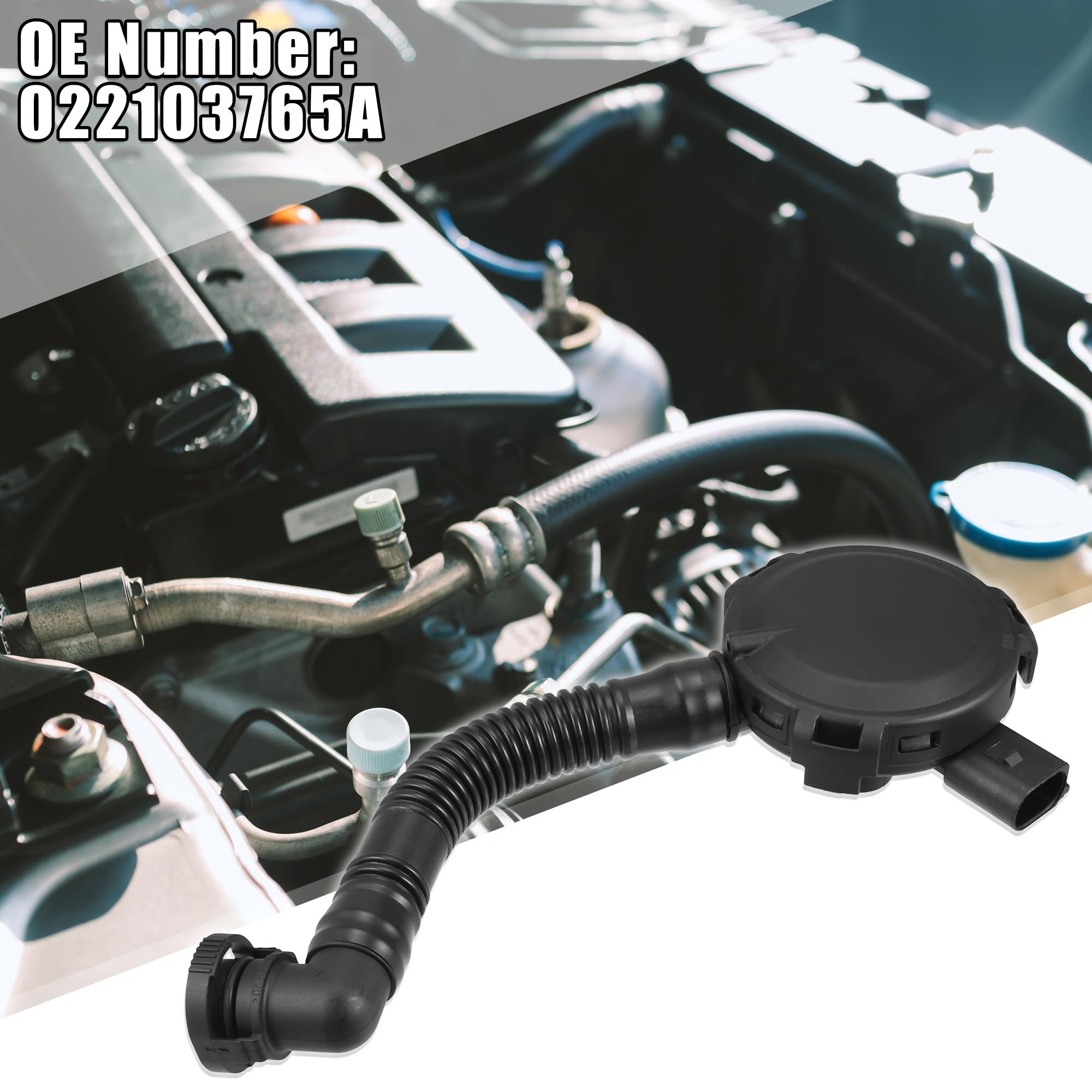 One New VAICO Engine Crankcase Vent Valve V102795 22103765A For Volkswagen VW - View #2