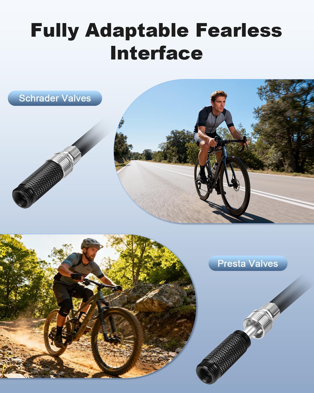 Shock Pump for Bike,Portable Frame Pump with 300PSI,High Pressure Bike Air Fork/Shock Pump,Mini Pump Fits Presta & Schrader Valve