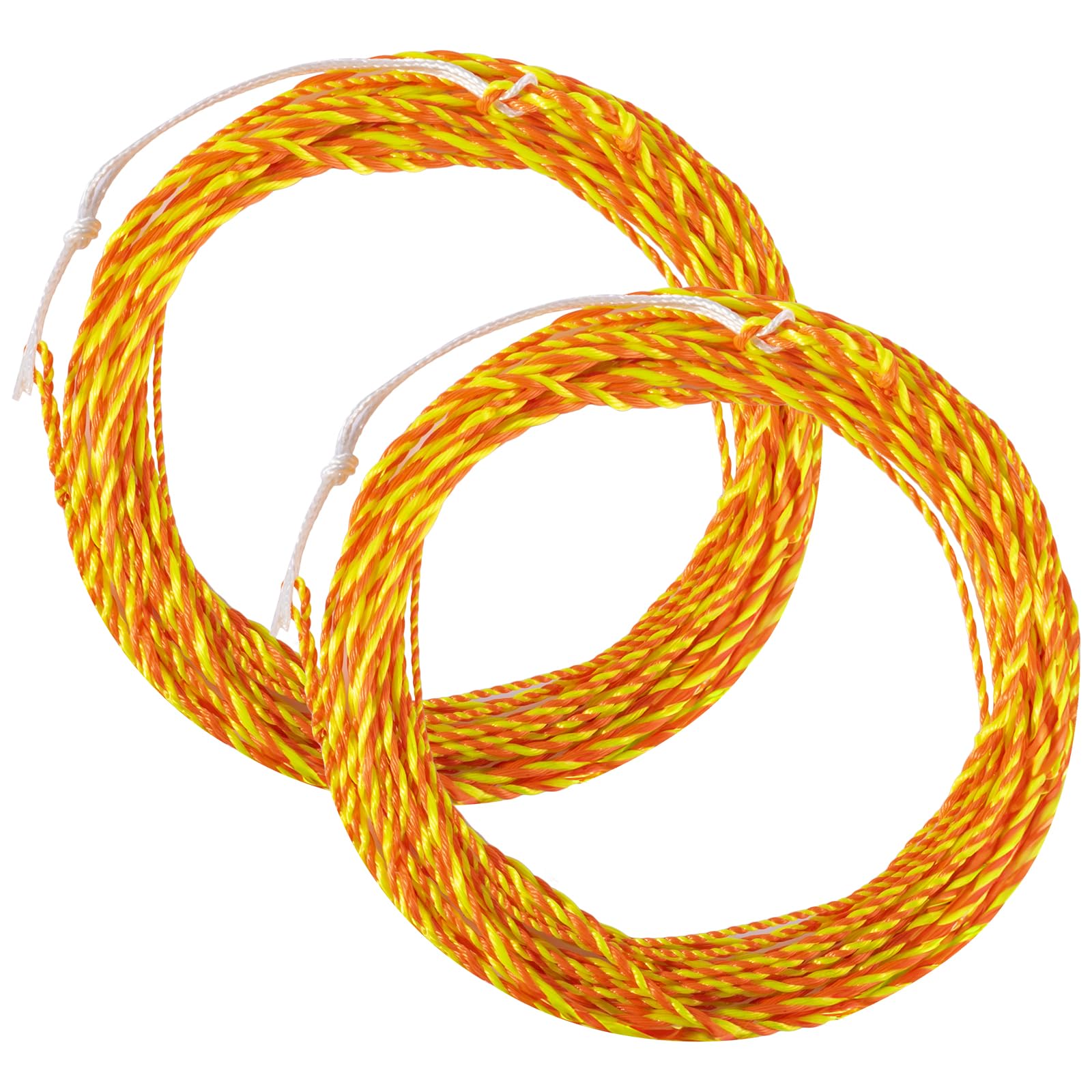 Goture Tenkara Fly Line Set of 2 Complete Tenkara Fishing Line Fishing Tackle Lightweight Nylon Line 10.8 ft (3.6 m) Mixed Colors x 2 Pieces / Orange & Yellow x 2 Pieces / Mixed Color + Orange &
