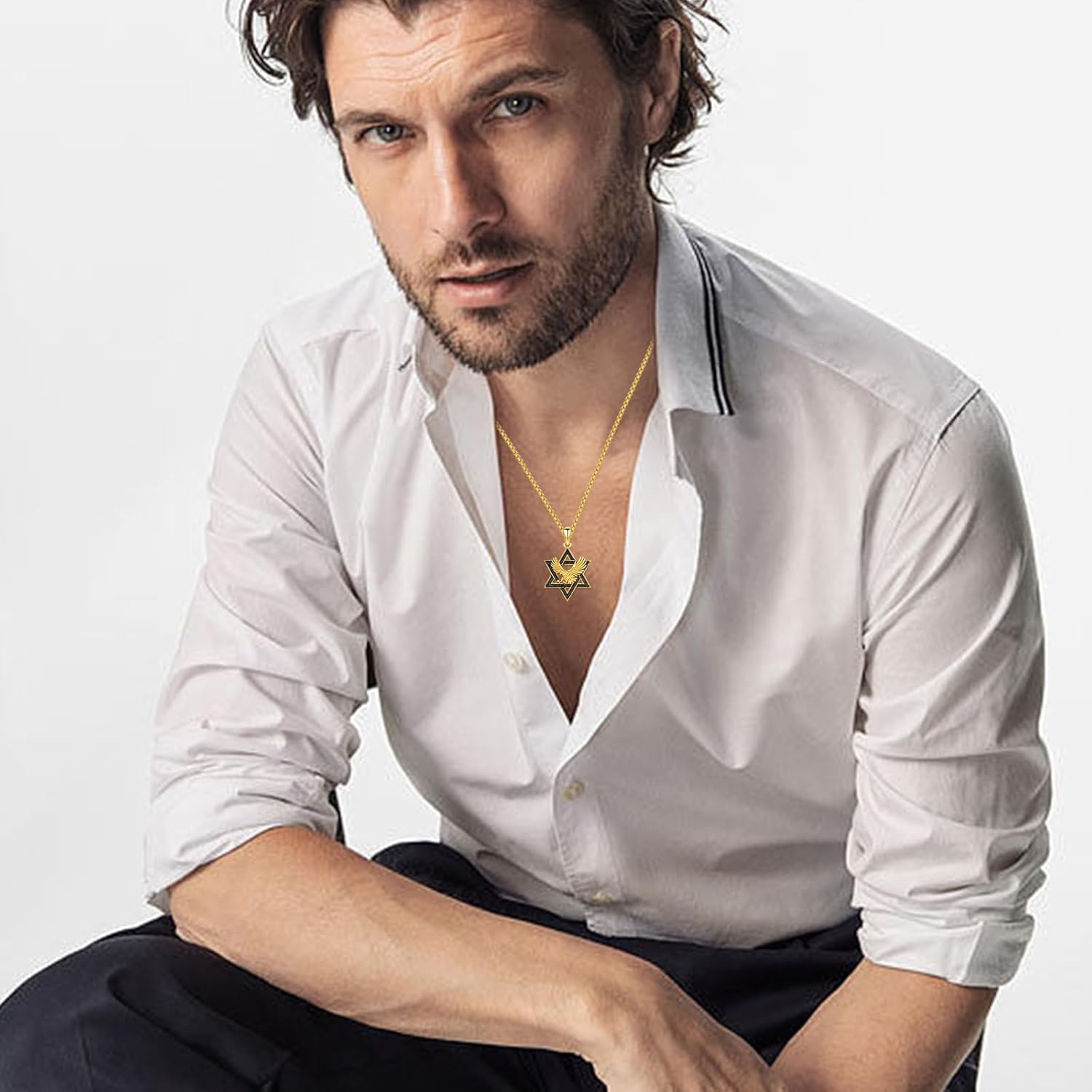 Star of David Necklace 925 Sterling Silver Star of David Pendant Animal/Tree of Life Jewish Jewelry for Men Women - Image 5