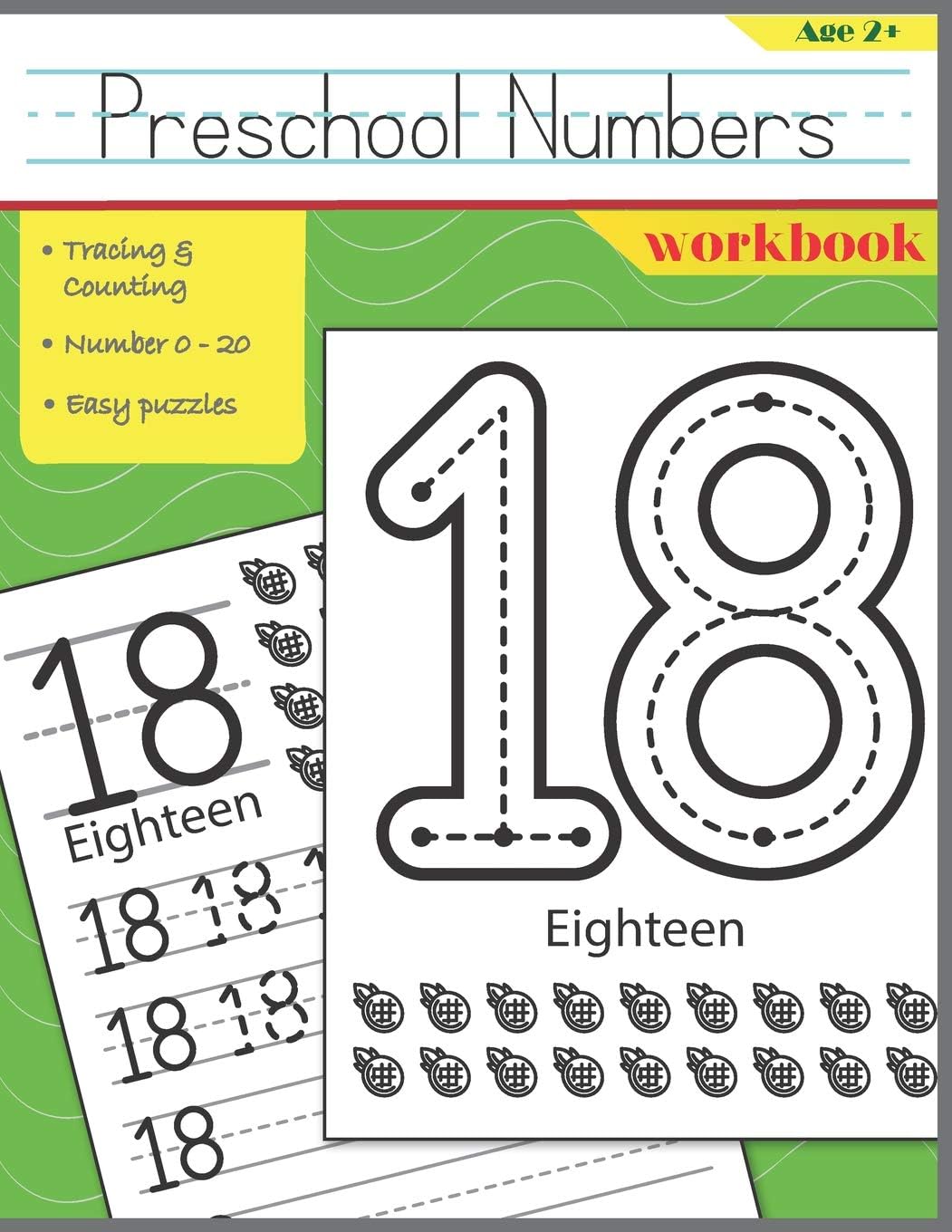 Preschool Numbers Workbook: Handwriting Numbers & Easy Number Puzzles For Kids (Fun Kids Tracing Book)