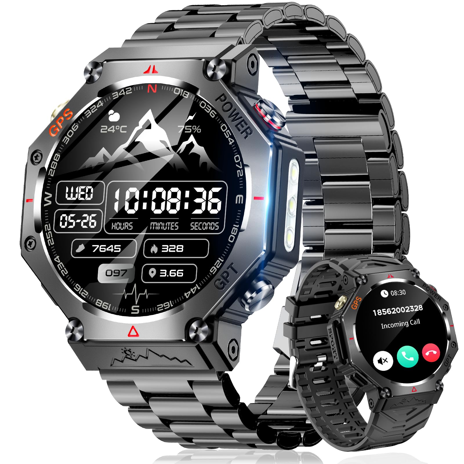 Amazon | スマートウォッチ【2025年業界新登場 ChatGPT搭載】高輝度