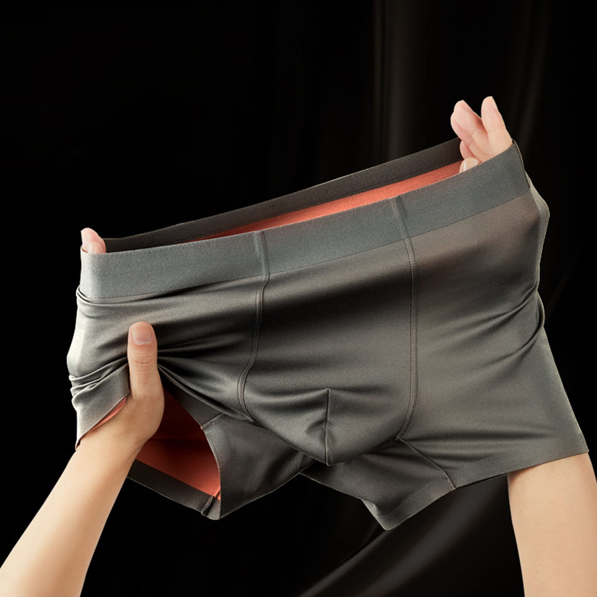 JEShifangjiusu Boxer da uomo, comodi, elasticizzati, sexy, senza cuciture, traspiranti e morbidi, confezione da 3 o 5