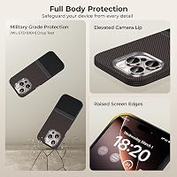 BENKS Prestige iPhone 16 Pro Tok Kamera Gombbal - MagSafe Kompatibilis Dupont Kevlar Aramid Szál TPU Mobiltelefon Védőtok 6