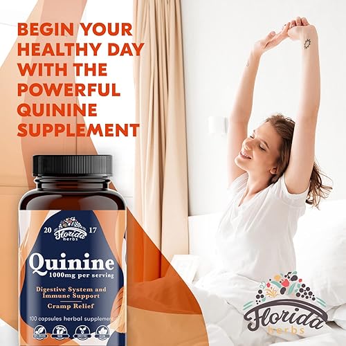 Miniatura 2 de Pastillas orgánicas para apoyar los calambres en las piernas, 1000 mg, tabletas de quinina para defensa de calambres, suplemento de hierba de