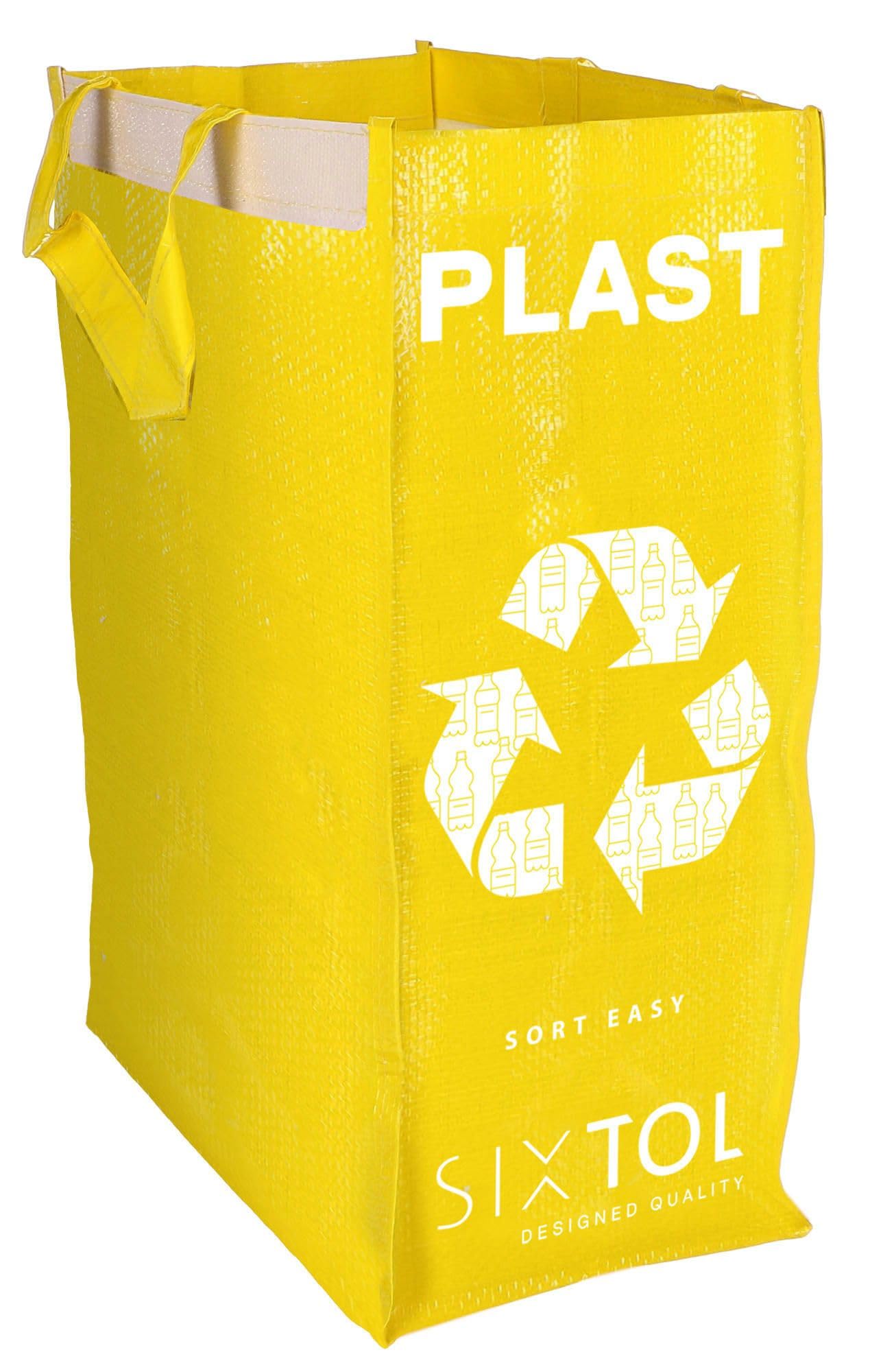 Ensemble de 3 sacs pour tri sélectif 3x22L Compact lavable SORT EASY 3 SLIM