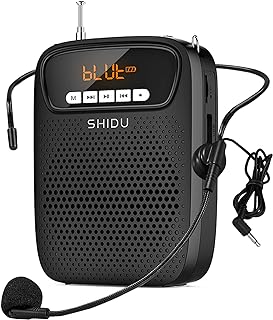 Conjunto de mini amplificador de voz portátil com fio e microfone