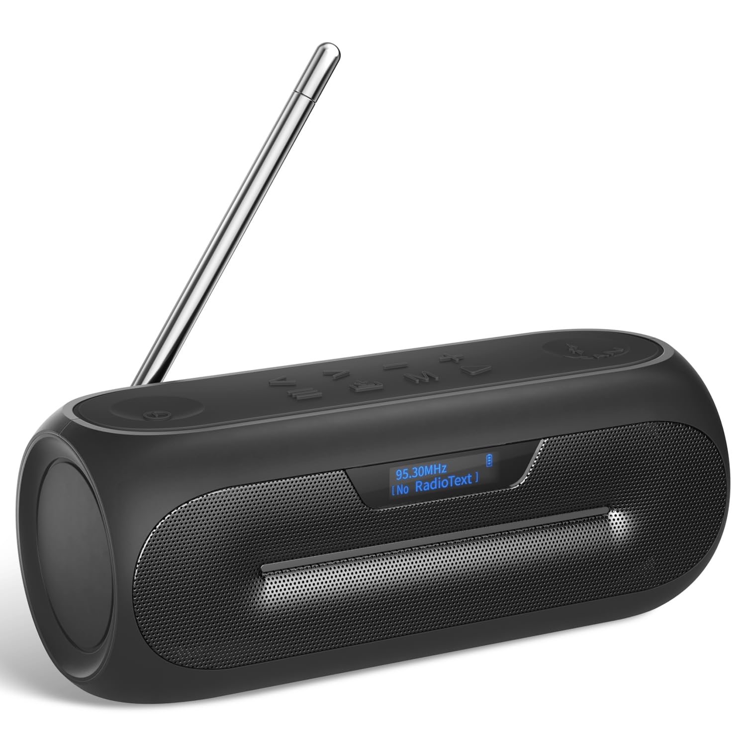 Radio Portable Gallypek DAB+/FM Avec Bluetooth 5.0 - Batterie 2200mAh - Charge Solaire Ou USB - Haut-parleur Intégré