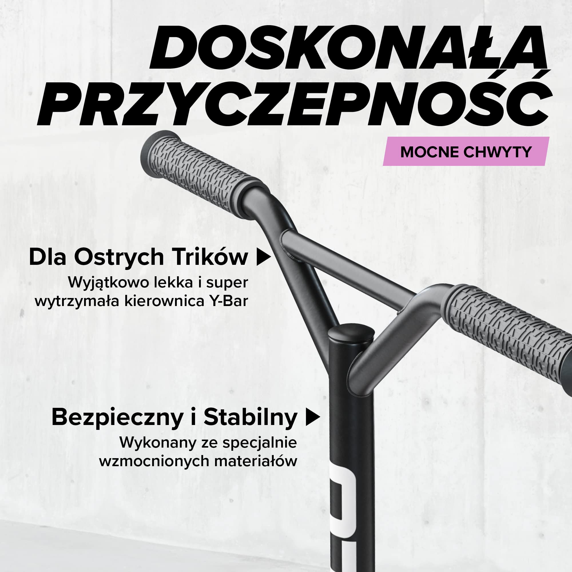 Apollo Genius Pro hulajnoga wyczynowa - wytrzymała hulajnoga dziecięca z łożyskiem kulkowym ABEC 9 | Trick Roller, hulajnoga wyczynowa, dla dzieci od 6 lat, idealna również jako hulajnoga miejska