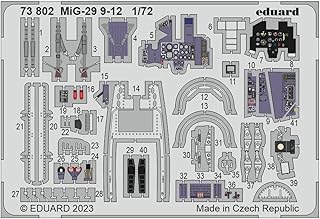 Eduard Sprue Brothers 1:72 Color PE - MiG-29 9-12 Fulcrum Detail Set (GWH kit), EDU73802