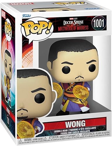 Miniatura 2 de POP Marvel: Doctor Strange Multiverse of Madness - Figura de vinilo de Wong Funko (con funda protectora de caja compatible), multicolor, 3.75