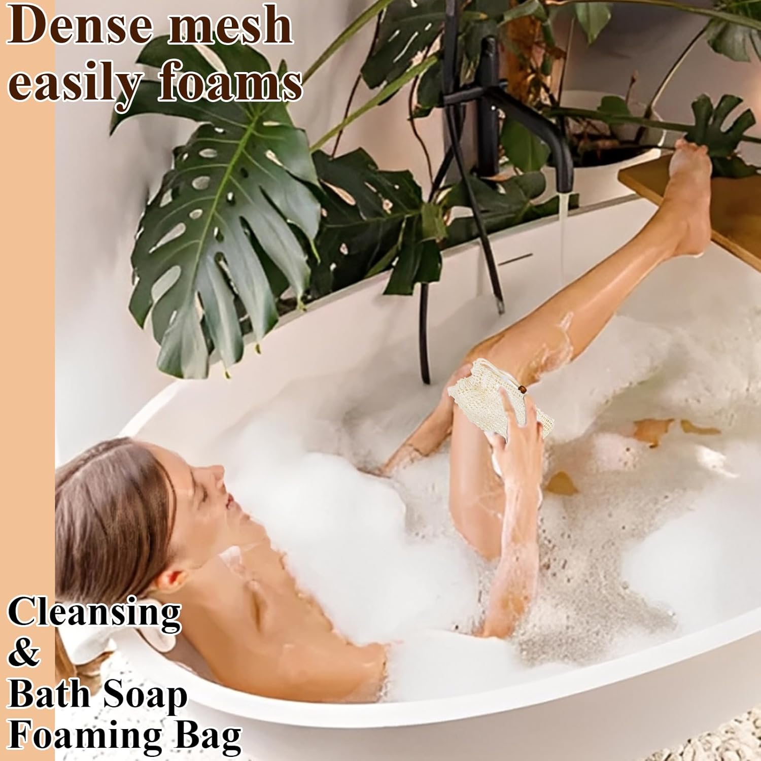 80 Pack Soap Saver Bag Mesh Exfoliating Bar Soap Pouch Natural Sisal Soap Saver Bag with Drawstring Foaming and Drying Holder for Shower Kitchen Bathroom Travel