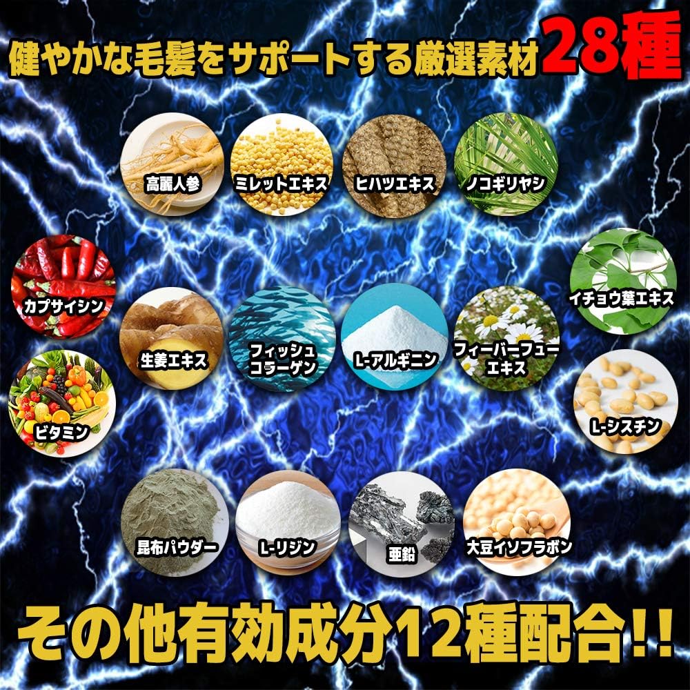 Amazon 厳選成分28種配合 ハツモア ノコギリヤシ 亜鉛 リジン ヘアケア 頭皮ケア サプリメント 60粒 30日分 国産 3袋 三ツ星ラボ ノコギリヤシ