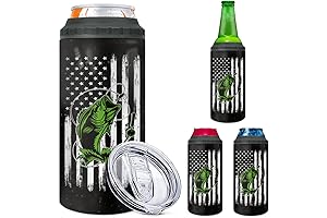 Wowcugi Insulated Fishing American Flag Can Cooler